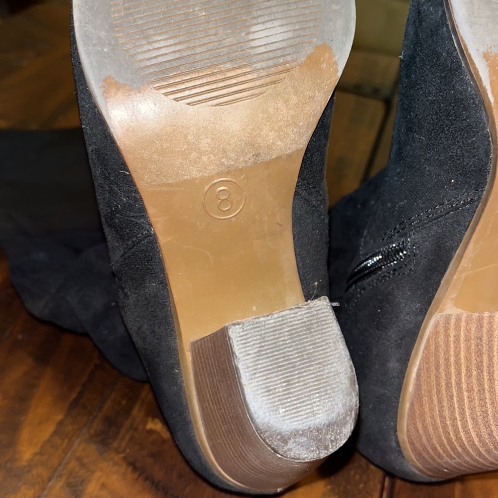 Merona Black Heeled Boots - Picture 4 of 6